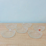 AM5977 Shine max Glass Plate (Multidesign) Set of 6pc -340ml