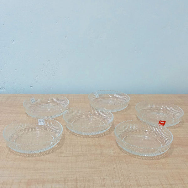 AM5977 Shine max Glass Plate (Multidesign) Set of 6pc -340ml