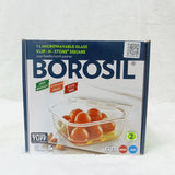 AM6195 Borosil Klip N Store Square Glass Container - 1 Ltr with Air Tight Lid