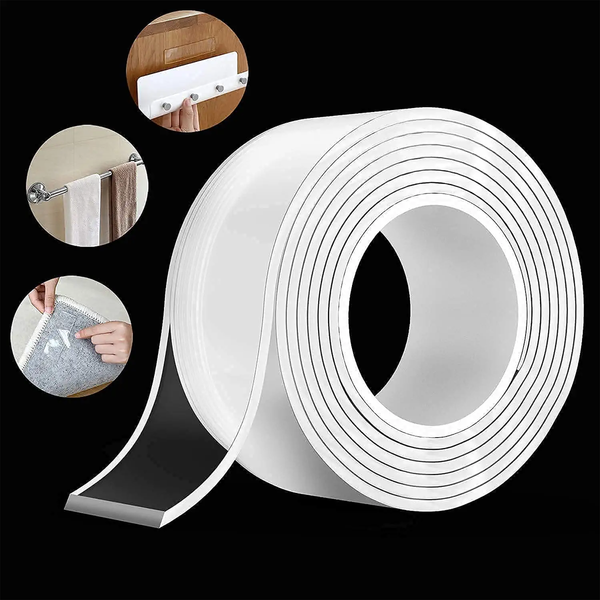 0882 Double Sided Nano Adhesive Tape, 3 meter Washable Traceless Nano Gel Tape, Multipurpose