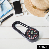 15078 Clip Snap Hook Mini Compass (1 Pc / Mix Design)