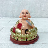 AM6241 Laughing Buddha Hand Movement with Solar