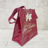AM6260 Medium Ted Baker London Glossy Red Small Tote Bag with White Bow