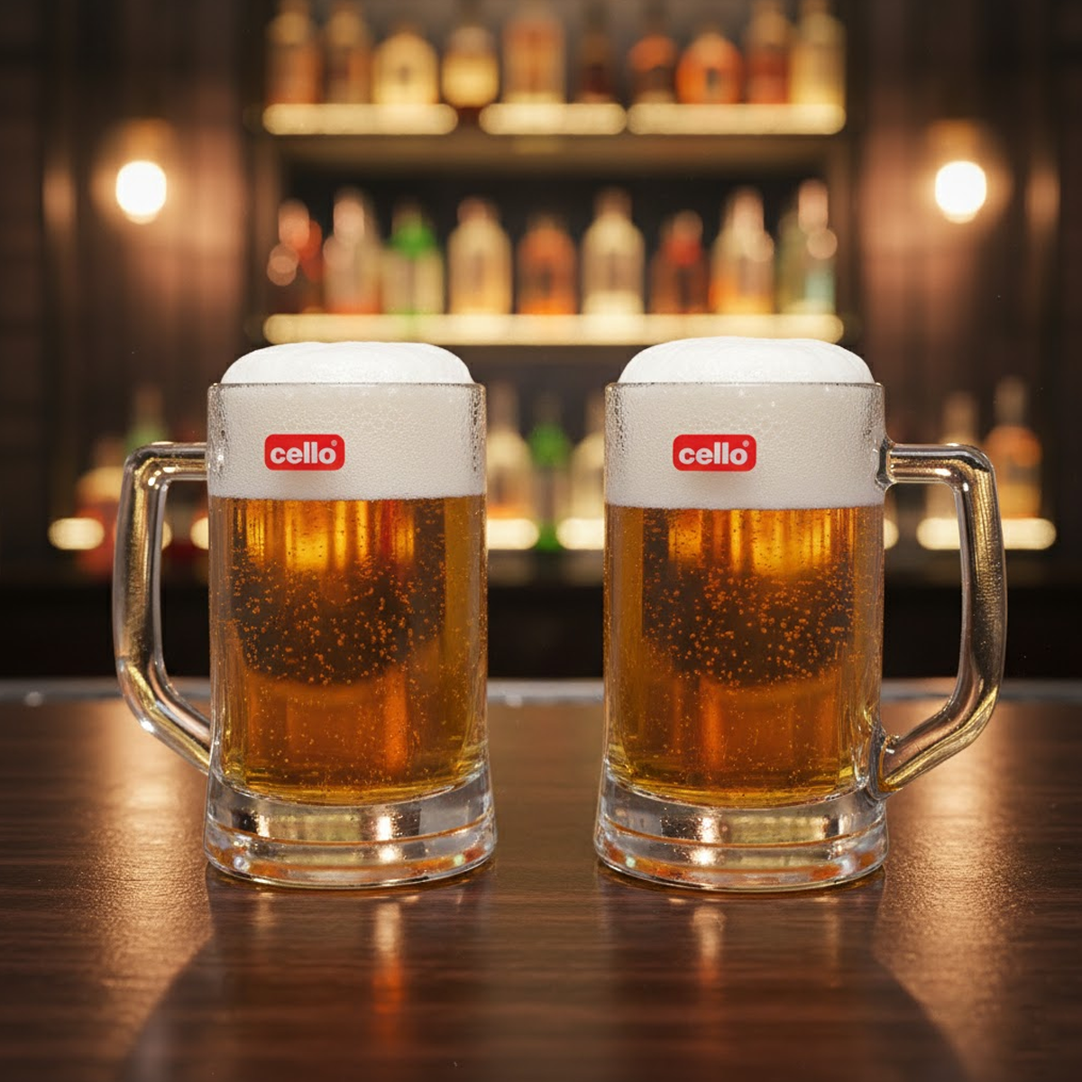 AM6654 Cello Stern Glass Beer Mug Set - 355ml (Set of 2) – Amd-Deodap