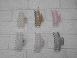 AM1153 Hair Claw Clips Transparent Clutcher For Women Girls 1 Pcs