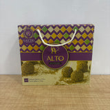 A07837 Alto Art & Craft Ceramic Tea & Coffee Cups and Apple-Shaped Dessert Bowls Gift Set (4 Pcs)