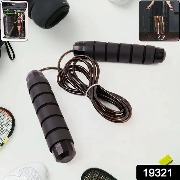 19321 High-Speed Skipping Rope with Foam Padded Handles (1 Pc)