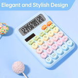 AM6704 Creative Pastel Electronic Calculator with Large Round Buttons - Pack Of 1