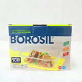 AM6200 Borosil Klip N Store Rectangular Glass Container - 640 ml with Air Tight Lid