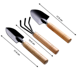 15841 Garden Tool Kit Durable Hand Tools Set with Wooden Handle (3 Pc)