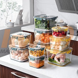 AM3797 Fridge Storage Container with Time keeping on Top Lid