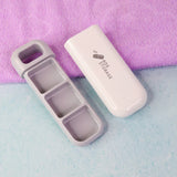 Portable 1 Pc Pill Storage Box with 3 Compartments