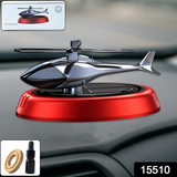 15510 Solar-Powered Rotating Helicopter Car Air Freshener