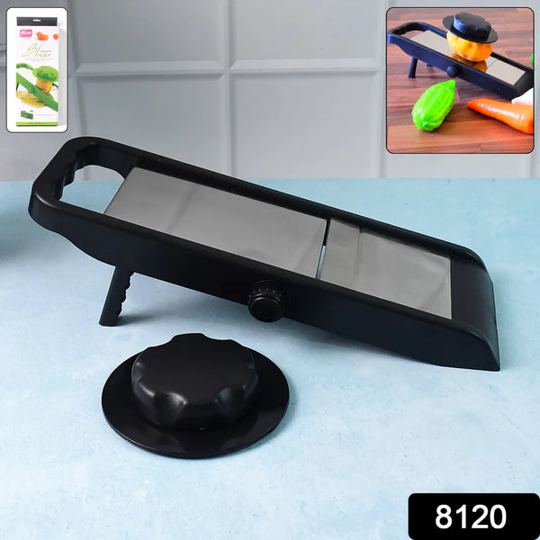 8120 Supermom Adjustable Plastic Slicer, 1-Piece, Black / Silver