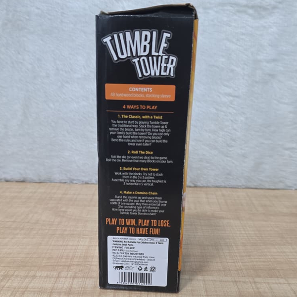 AM6428 Wooden Building Blocks Puzzle 48 Pcs Challenging 4pcs Dice