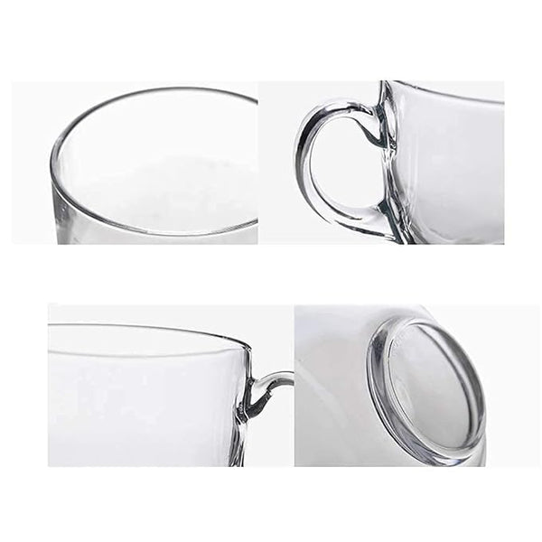 AM3744 Round Glass Tea Cup Set Of 6 (LXZB93)