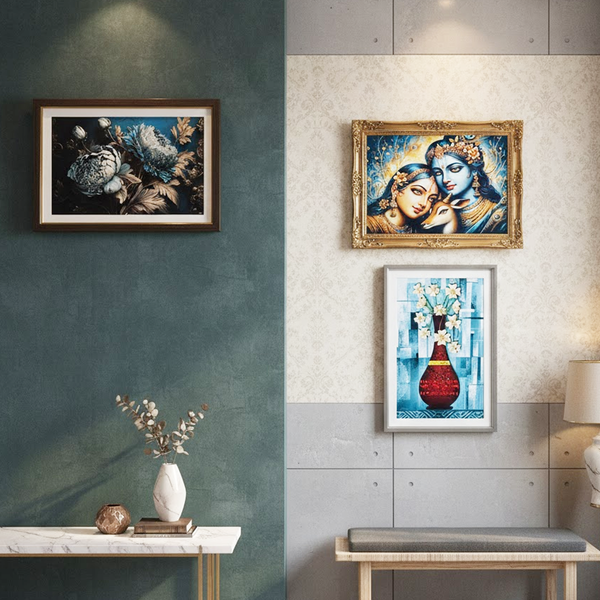 TM0142 Mix Pattern Premium Decorative Wall Frames - 12x18inch (Pack of 1)