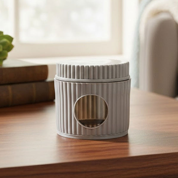 TM0073 Cashew Jar with Airtight Ribbed Lid - 1pc