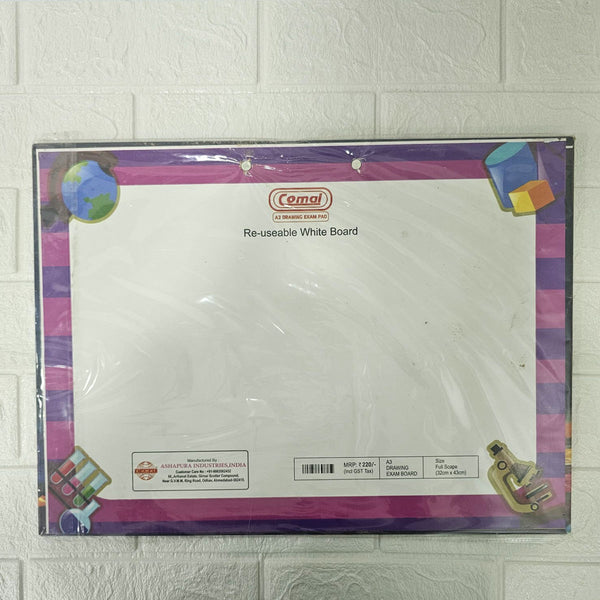 AM6105 Comal A3 Drawing Exam Pad – Sturdy Clip Board for Sketching, Painting & Art Exams