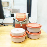 AM5653 Rishabh Galaxy Stanley 3 Inside Steel Container - Microwave Safe and 100% Leak Proof Lunch Box 3 Containers Lunch Box