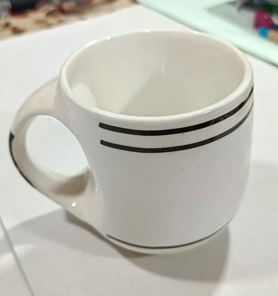AM5083 White Big Handle Ceramic Coffee Mug - 1 Pcs