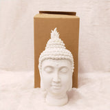 AM6245 Big White Buddha Head Sculpture