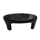 3941 Plastic Bathroom Stool Patla for Sitting Strong Support - Black