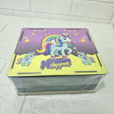 AM6124 Wooden Unicorn Piggy Bank/Money Bank 1,00,000 Goal Tracker