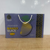 A07845 MANGO SLICE 7 Pcs Ceramic Tea Cup & Snack Platter Set with Chutney Bowl
