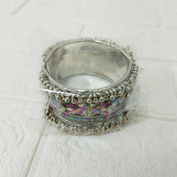 Di0218 Oxidised Silver Plated Kada – Traditional & Stylish Ethnic Bangle