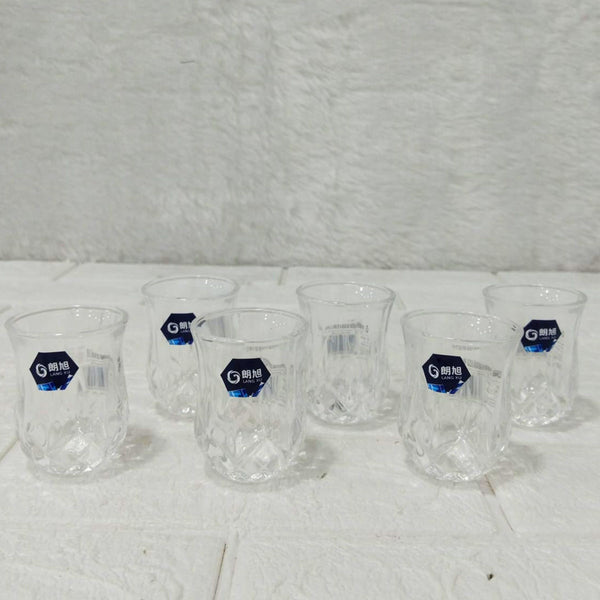 AM6278 Lang Xu Glass Set Crystal-Cut Design – 6 Pieces Each 52ml