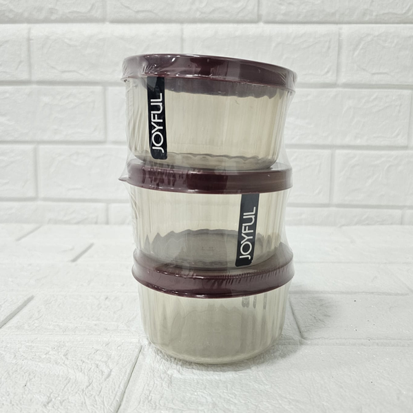 Di0053 Joyful Flute 300ml Container Set - 3 pcs Set
