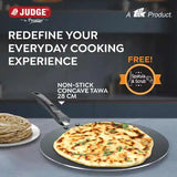 AM3544 Judge By Prestige 25cm Aluminium Non-Stick Concave Tawa