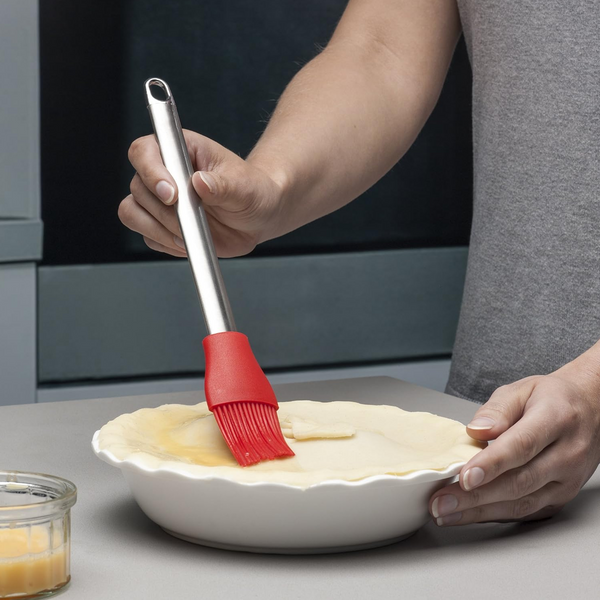 AM6334 Silicone Pastry Brush with Steel Handle - 1pc