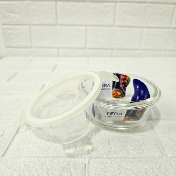 Di0022 Yera Lunch Lock Glass Tiffin Box - 370ml (Each) – Airtight & Leak-Proof