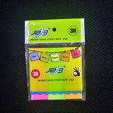 AM0433 JC  3" X 3" Multicolour Sticky Notes (Pack of 1, 100/50 Sheets per pad)