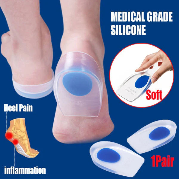 1413 GEL HEEL CUPS SILICON HEEL PAD FOR HEEL ANKLE PAIN