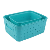 0062 Smart Baskets for Storage(Set of 3) Sky Blue