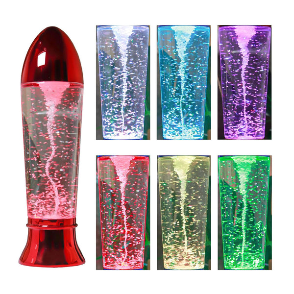 TM0018 LED Color Changing Tornado Lamp - Rose Gold Base