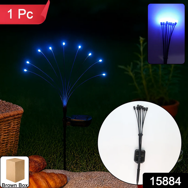 15884 Solar LED Fiber Optic Garden Light - (1 Pc / Mix LED LIght)