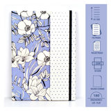 AM6642 Mix-Design Metallic A5 Softbound With Half Jacket Notebook - 1pc