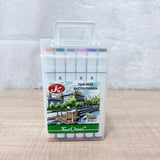AM2463 Plastic Twin Head Sketch Marker - 24pcs (JCC-777-24)