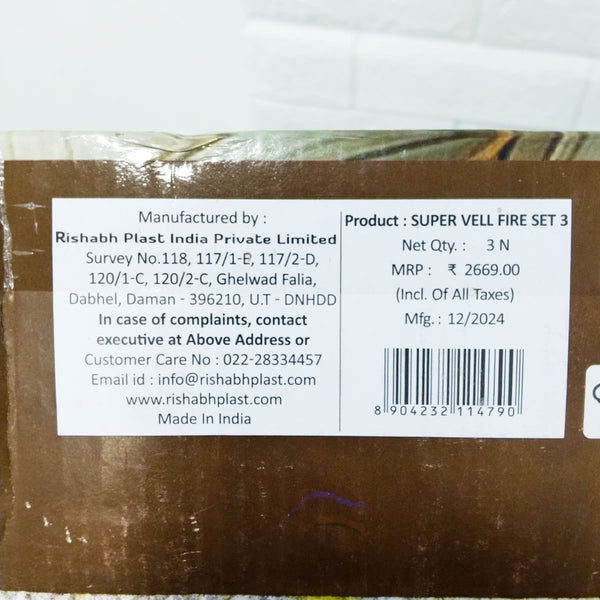 Di0257 Rishabh Super Vell Fire Set of 3