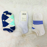 Di0359 Mixdesign Stylish Ankle Socks (Pack of 3 Pairs ) - Casual & Sports Wear