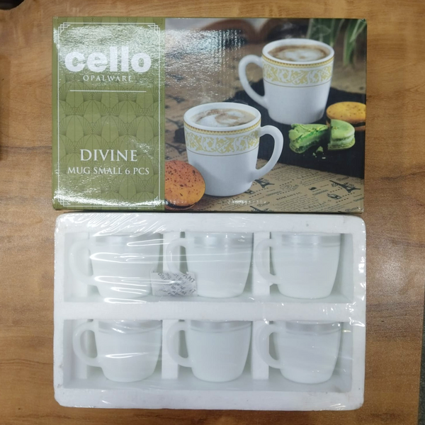 AM5672	Cello Divine Premium Ricca Small Mug - 6pcs
