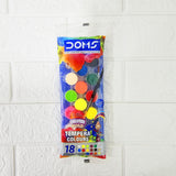AM6093 DOMS Tempera Colors 18 Shades Pouch Pack of 1