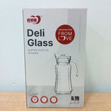 AM5975 Crystal Clear Glass Water Jug with Lid - 1.7 Ltr