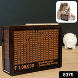 8379 Wooden Money / Piggy Bank, Money Box (1 Pc / Pen Not Included)