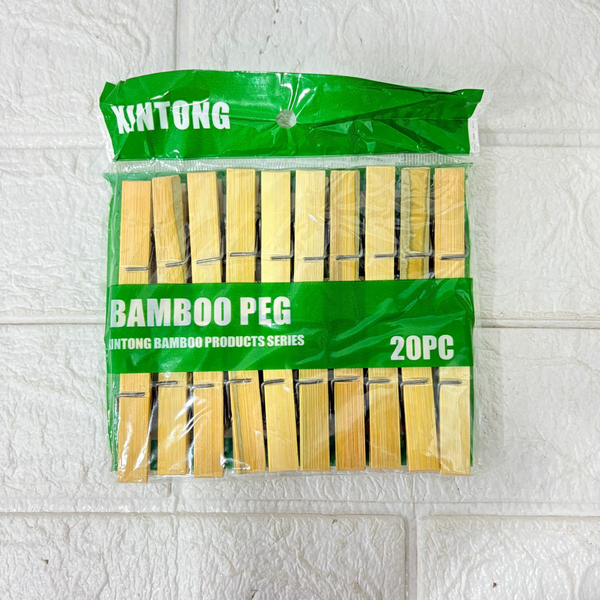 AM6349 Multipurpose Wooden Heavy Clip - 6.1x1.1cm (20 Pc) for Clothespin