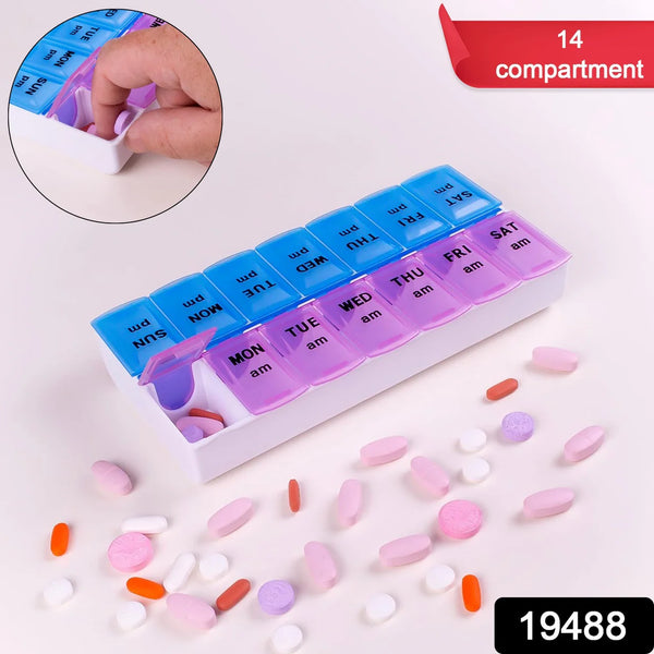 19488 Weekly Medicine Pill Organizer - (1 Pc)